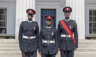 Ian Kagame yakuye ipeti rya Sous-Lieutenant mu Bwongereza.