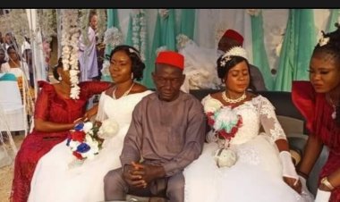 Umugabo yasezeranye n'abagore babiri umunsi umwe