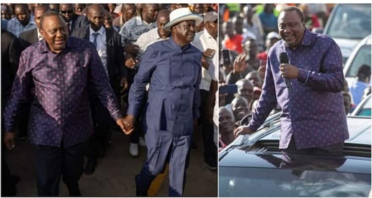 Uhuru kenyatta yaciye amarenga ko ashobora kwifatanya na Odinga mu gukuraho Perezida Ruto.