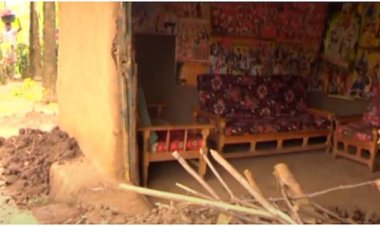 Yashenye inzu ahita acukura imva ngo yishyingure.