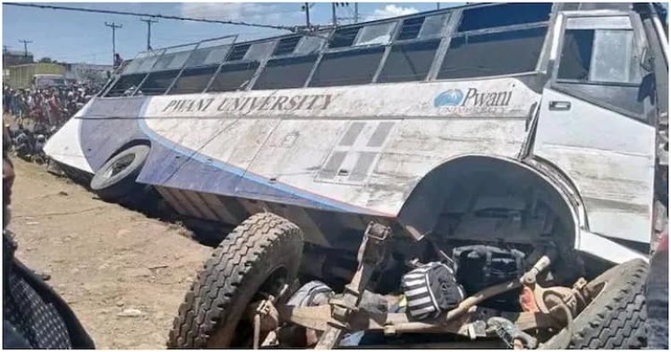 Imodoka ya Kaminuza yakoze impanuka hitaba Imana abantu 14