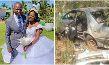 Nyuma y'ibyumweru bibiri bakoze ubukwe bitabye Imana