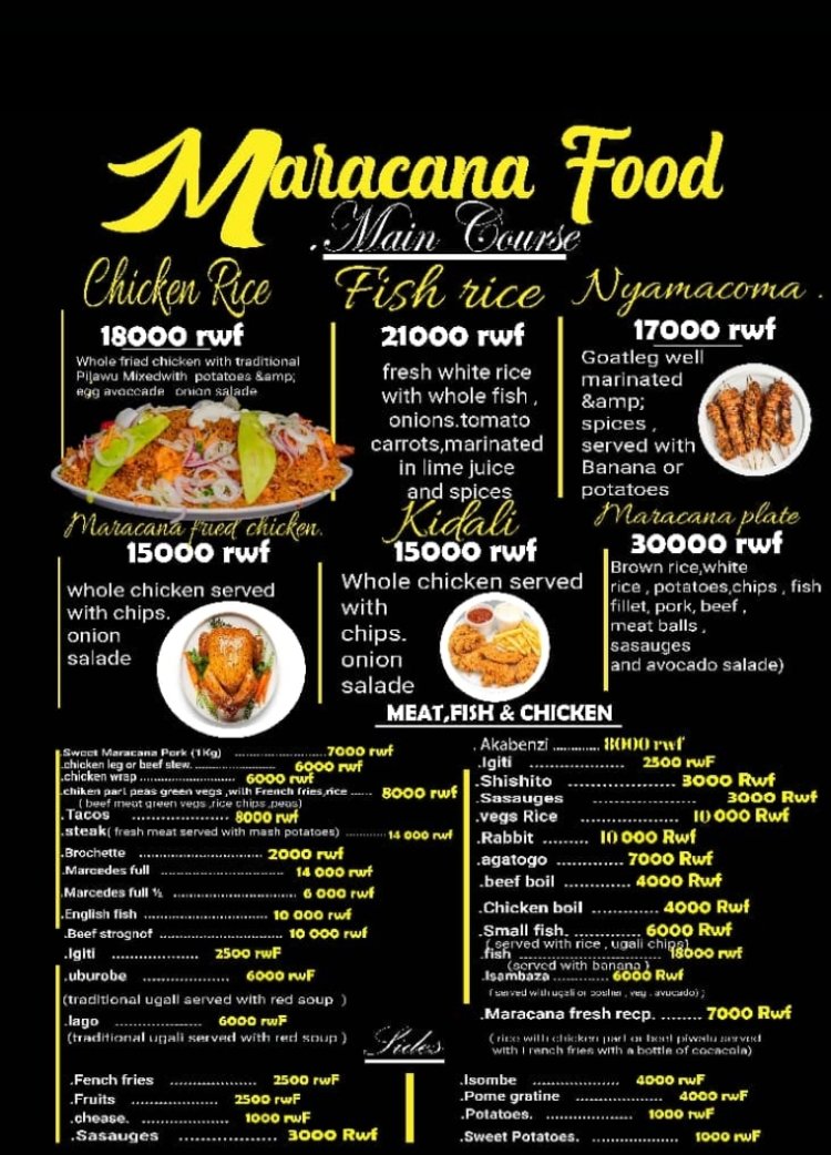 Abifuza gusohokera ahantu heza nabarangira kuri Maracana Hotel, Bar & Restaurent i gikondo