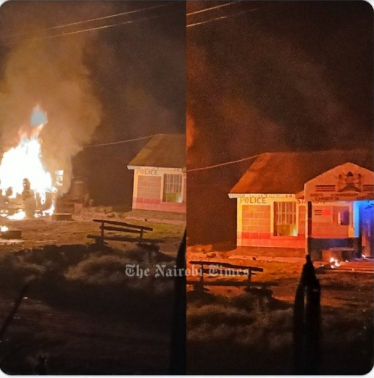 Kenya: Abaturage batwitse Sitasiyo ya Polisi bashaka kubohoza  abajura ngo babice