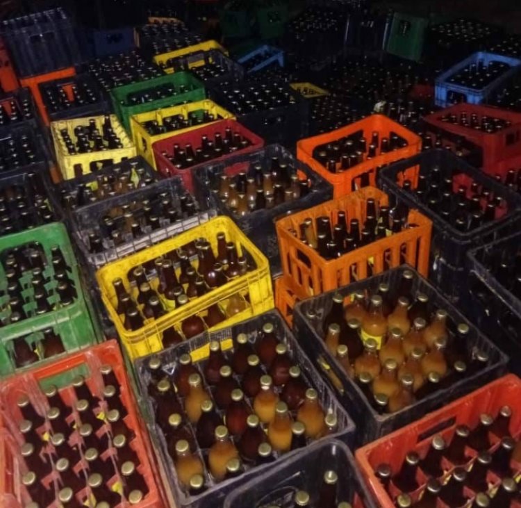 Polisi yafashe inzoga zitujuje ubuziranenge litiro zirenga ibihumbi 17000